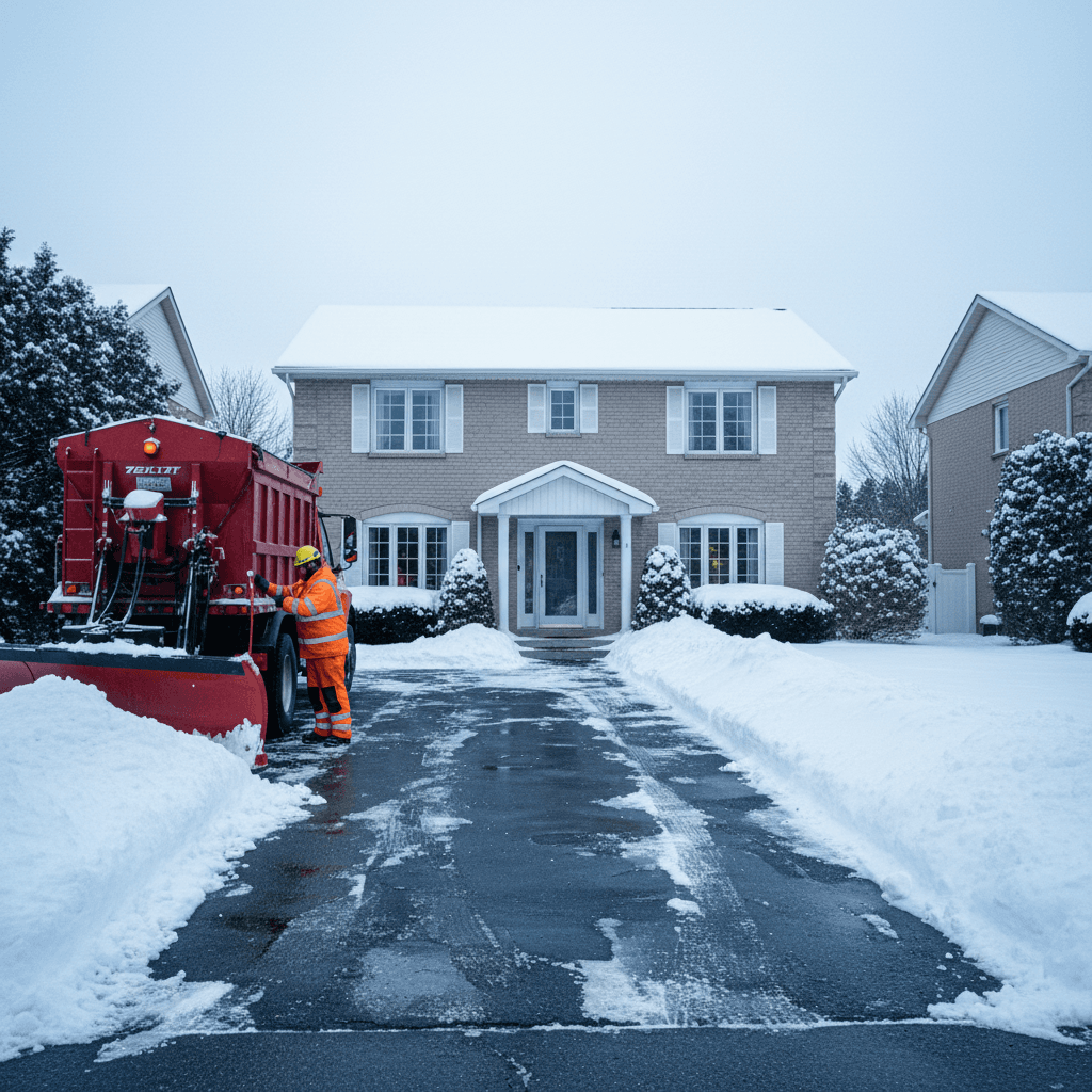 Professional snow and ice removal service